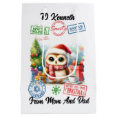 フェスティバルサンタサックウィズホリデイ ミディアムペーパーバッグ (裏面)