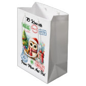 フェスティバルサンタサックウィズホリデイ ミディアムペーパーバッグ (裏面アングル)