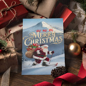 フェスティバルサンタスウッシュダウンスノーイ斜面 ポストカード