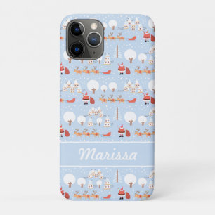 フェスティバルサンタズクリスマスビレッジアンドおもしろいトナイダー iPhone 11 PROケース