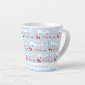 フェスティバルサンタズクリスマスビレッジ&おもしろいトナカイ カフェラテマグ (右アングル)