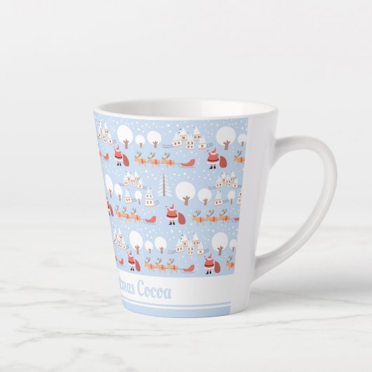 フェスティバルサンタズクリスマスビレッジ&おもしろいトナカイ カフェラテマグ (右)