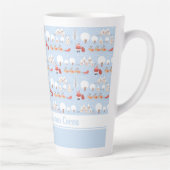 フェスティバルサンタズクリスマスビレッジ&おもしろいトナカイ カフェラテマグ (右)