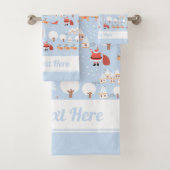 フェスティバルサンタズクリスマスビレッジ&おもしろいトナカイ バスタオルセット (インサイチュ)