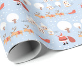 フェスティバルサンタズクリスマスビレッジ&おもしろいトナカイ ラッピングペーパー (ロールコーナー)