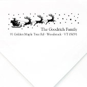 フェスティバルサンタズスレイクリスマス差出人住所 セルフインキングスタンプ