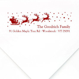 フェスティバルサンタズスレイクリスマス差出人住所 セルフインキングスタンプ