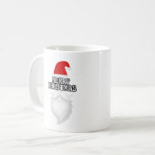 フェスティバルサンタハットクリスマスデザイン コーヒーマグカップ (正面左)