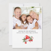 フェスティバルサンタハットメリークリスマスリトルパーティーinv 招待状 (裏面)