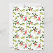 フェスティバルサンタハット企業のクリスマスパーティー 招待状 (裏面)