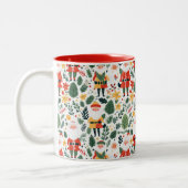 フェスティバルサンタパターン ツートーンマグカップ (左)