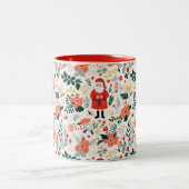 フェスティバルサンタパターン ツートーンマグカップ (中央)