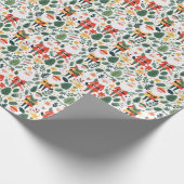 フェスティバルサンタパターン ラッピングペーパー (角)