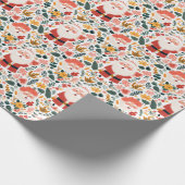 フェスティバルサンタパターン ラッピングペーパー (角)