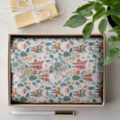 フェスティバルサンタパターン 薄葉紙 (ギフト)