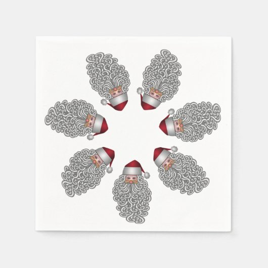 フェスティバルサンタリングや輪ホリデーパーティー スタンダードカクテルナプキン (正面)