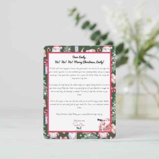 フェスティバルサンタレターお子様のパターン シーズンカード (スタンド正面)