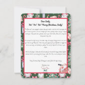 フェスティバルサンタレターお子様のパターン シーズンカード (正面)