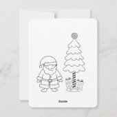 フェスティバルサンタレターお子様のパターン シーズンカード (裏面)