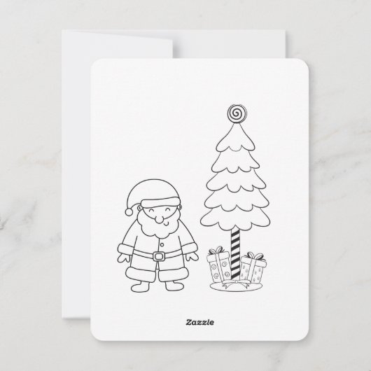 フェスティバルサンタレターお子様のパターン シーズンカード (裏面)