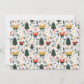 フェスティバルサンタ模様クリスマスフォト シーズンカード (裏面)