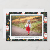 フェスティバルサンタ模様クリスマスフォト シーズンカード (正面)