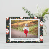 フェスティバルサンタ模様クリスマスフォト シーズンカード (スタンド正面)