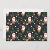 フェスティバルサンタ模様クリスマスフォト シーズンカード (裏面)