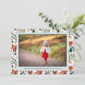 フェスティバルサンタ模様クリスマスフォト シーズンカード (スタンド正面)