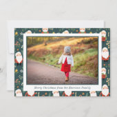 フェスティバルサンタ模様クリスマスフォト シーズンカード (正面)