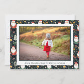 フェスティバルサンタ模様クリスマスフォト シーズンカード (正面)