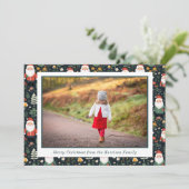 フェスティバルサンタ模様クリスマスフォト シーズンカード (スタンド正面)