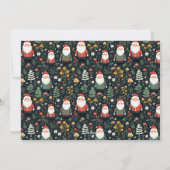 フェスティバルサンタ模様クリスマスフォト シーズンカード (裏面)