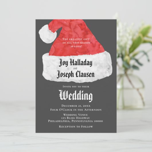 フェスティバルサンタ結婚ハットクリスマス 案内状 (スタンド正面)