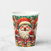 フェスティバルサンタ（明るい色とおもちゃつき） 紙コップ (正面)