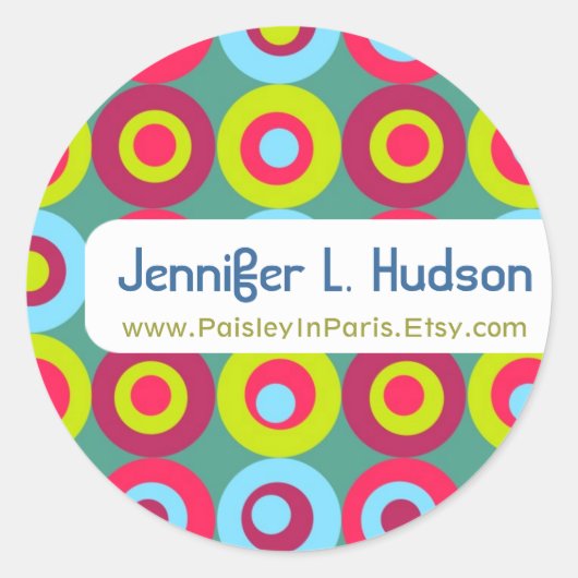 フェスティバルサークルマーケティングラベル ラウンドシール (正面)