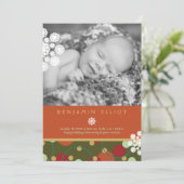 フェスティバルサークル休日の写真誕生のお知らせ シーズンカード (スタンド正面)