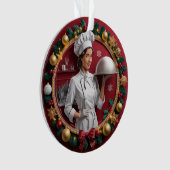 フェスティバルシェフハイレリーフ、 浮き彫りイラストレーション オーナメント (正面)