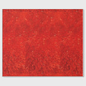 フェスティバルシックな明るい赤のカラーパターン ラッピングペーパー (フラット)