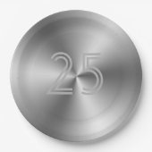 フェスティバルシックシルバーグレイ25周年記念 ペーパープレート (正面)