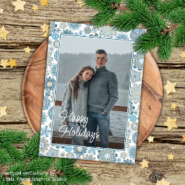 フェスティバルシックフローラマンダラスノーフレークのパターン カード