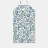 フェスティバルシックフローラマンダラスノーフレークのパターン ギフトタグ (裏面)