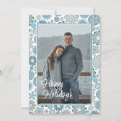 フェスティバルシックフローラマンダラスノーフレークのパターン シーズンカード (正面)