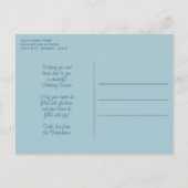 フェスティバルシックフローラマンダラスノーフレークのパターン ポストカード (裏面)