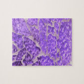 フェスティバルシック光沢のある紫のグリッター石 ジグソーパズル (横)