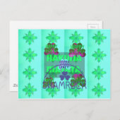 フェスティバルシャムロック魅惑セントパトリックフローラ ポストカード (正面/裏面)