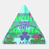 フェスティバルシャムロック魅惑セントパトリックフローラ 三角形シール (正面)