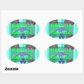 フェスティバルシャムロック魅惑セントパトリックフローラ 楕円形シール (シート)
