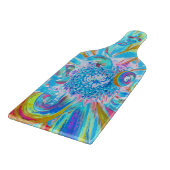 フェスティバルシャルトリュースアンドブルーダリアフラワー花びら カッティングボード (角)