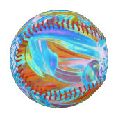 フェスティバルシャルトリュースアンドブルーダリアフラワー花びら 野球ボール (正面左)